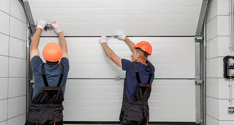 Garage Door Bottom Panel Repair in Sunset, FL